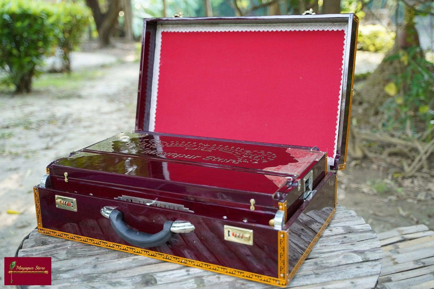4 Line 13 Scale Changer Professional Harmonium Available in "Premier Star Reeds" 440 / 432 Hz Tune, 37 Movable Keys - MAYAPURSTORE