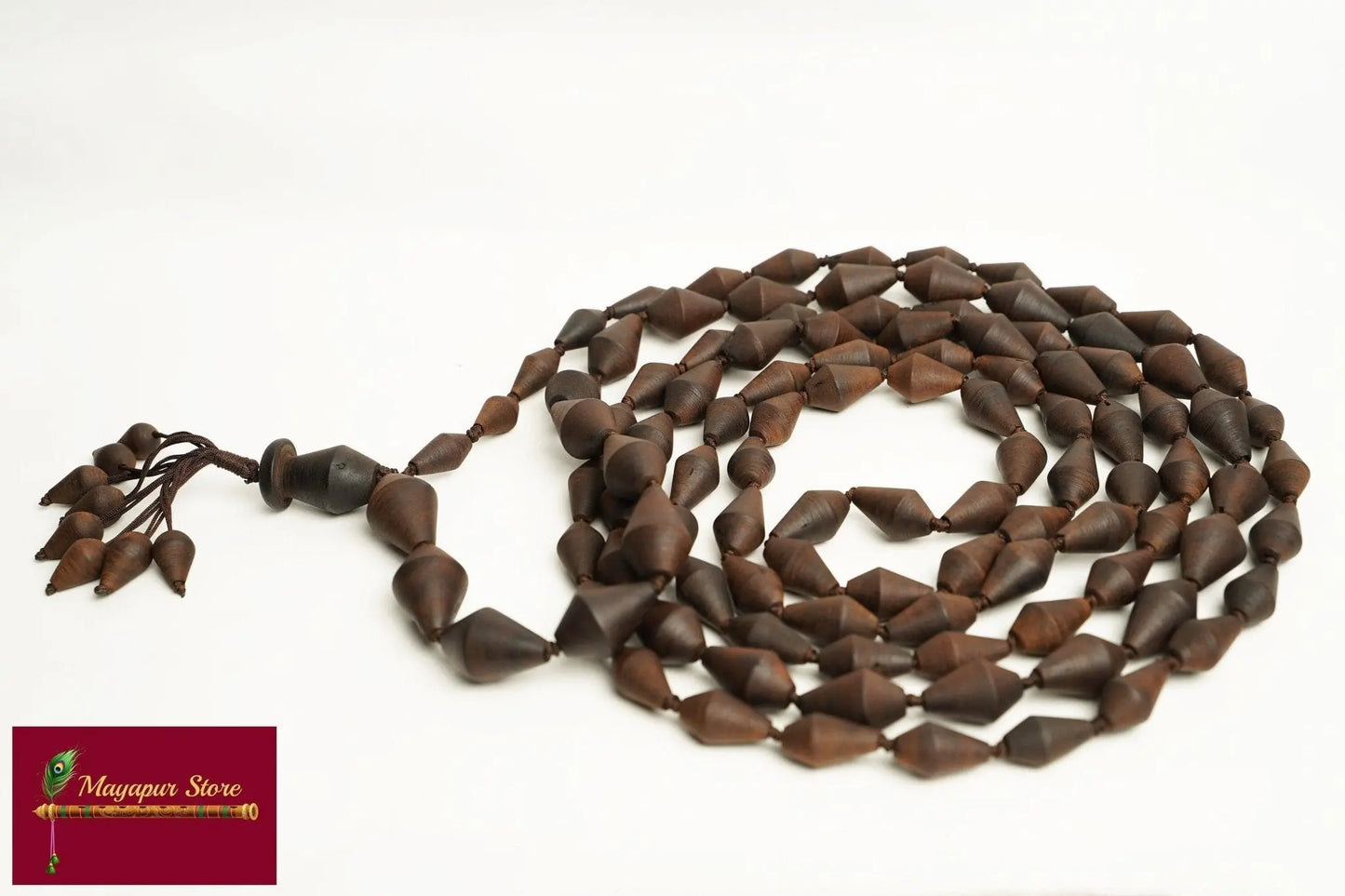 Tulsi Conch Japa Mala designed by Mayapurstore