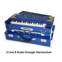 Harmonium 3 Line 9 Scale Changer Beauty of Blue [ Palitan, 37 Reeds, 440hz / 432 Hz] Free Shipping