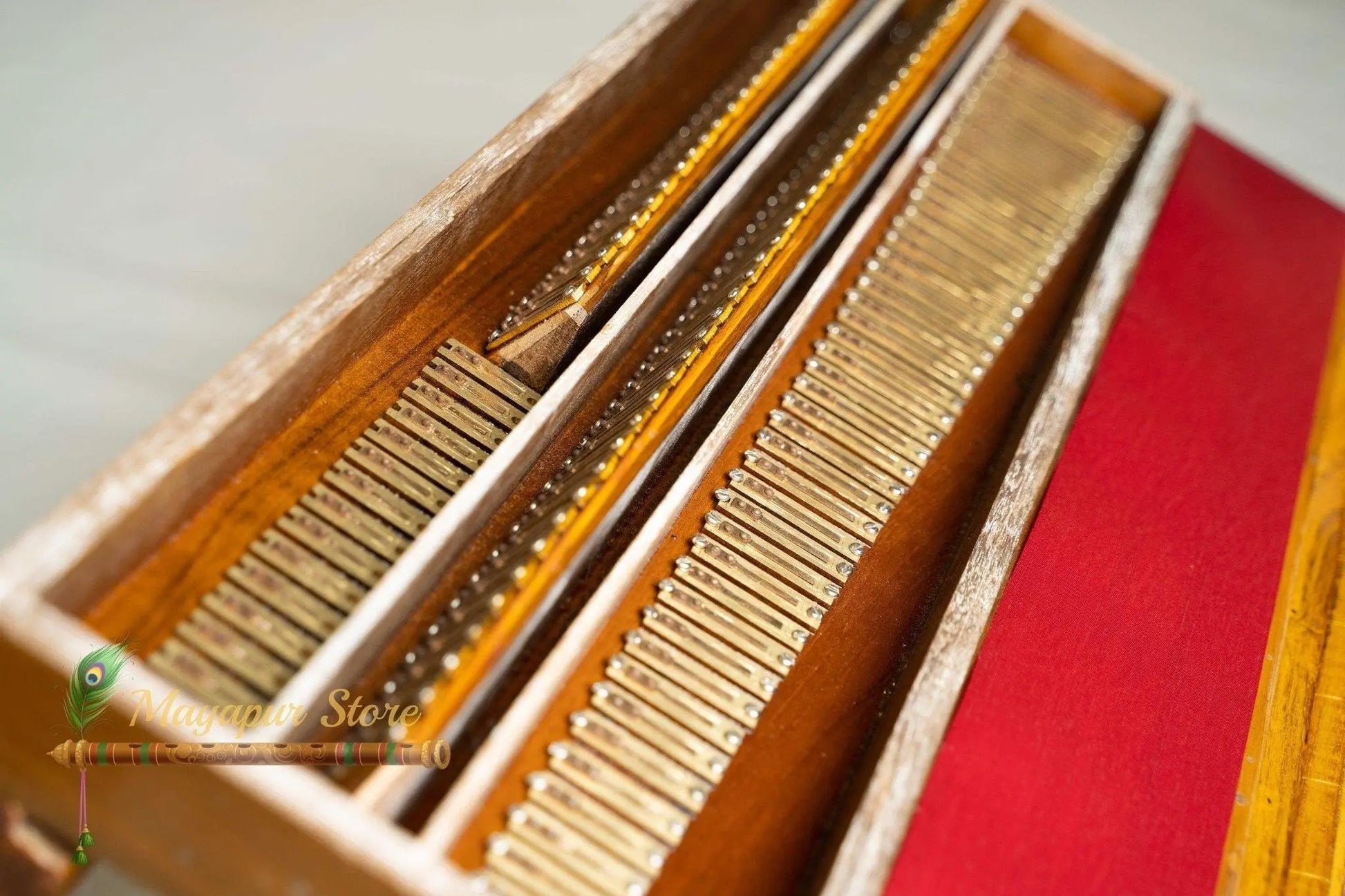 3 Line 9 Scale Changer Harmonium with Beautiful Border Design [Palitana 3 Line 9 Scales, 37 keys, 440 Hz /432 Hz Tune] Free Shipping