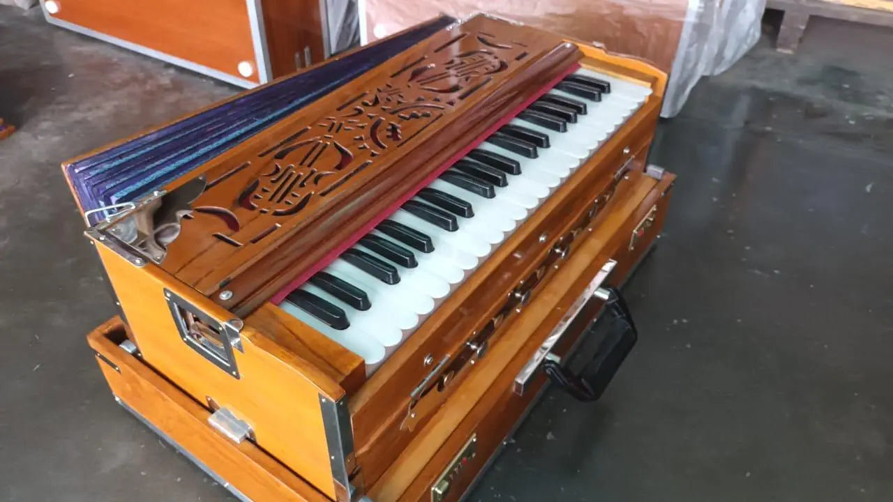 Harmonium 2 Line 42 Reeds Standard Quality 440hz Or 432Hz Tune, DELUXE Reed