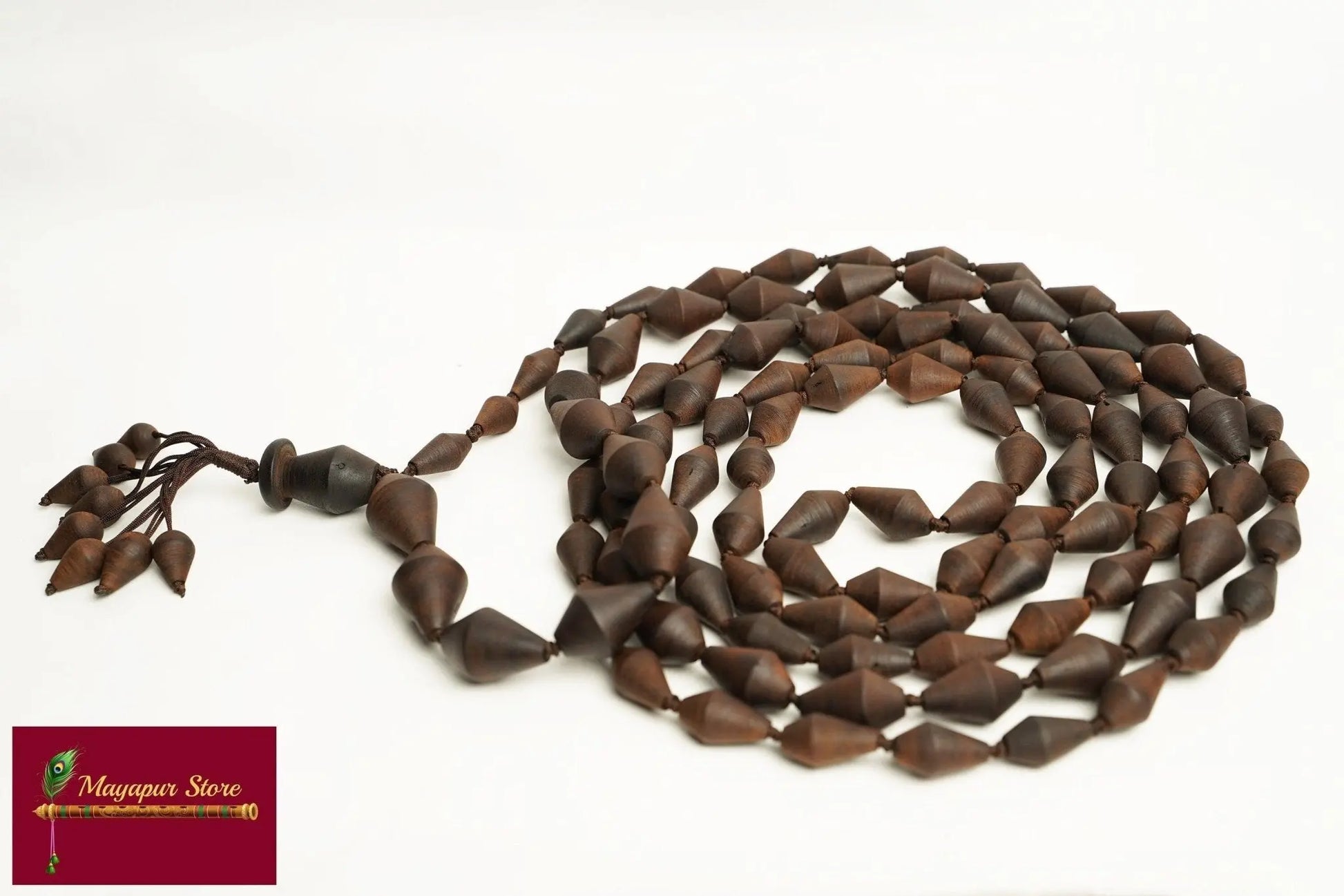 Tulsi Conch Japa Mala designed by Mayapurstore